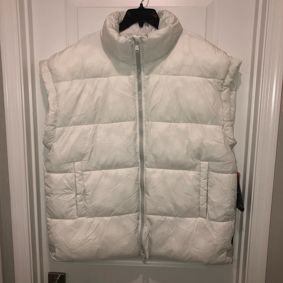 New Free People FP Movement In A Bubble Puffer Ski Printed Vest Coat Jacket XL - Picture 7 of 8